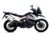 Silencioso ARROW Race-Tech de aluminio con fondo en carbono para KTM 790 Adventure 2019-2020